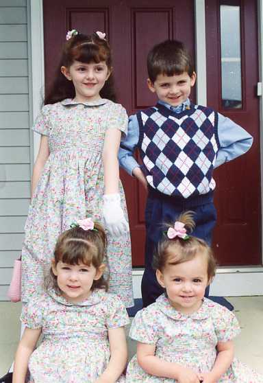 The kids in their Sunday best for Mother’s Day 2004
